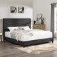 King Size Upholstered Platform Bed - Charcoal Gray