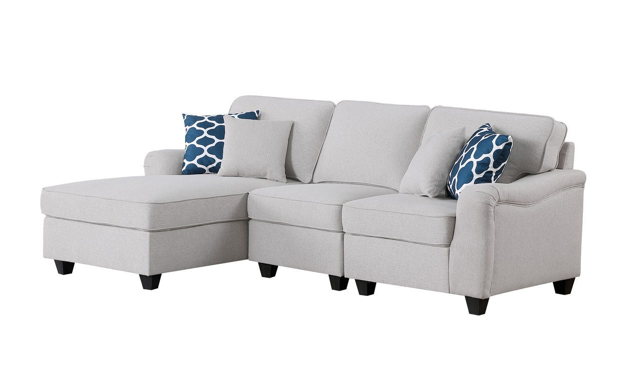 Leo - Linen Sectional Sofa