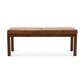 Austin - Antique Leather Bench With Lines - Antique Brown / Brown / Rustic / Tan