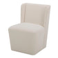 Cormac - Rolling Dining Chair Performance Fabric - Capri Ivory