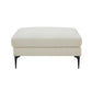 Serena - Velvet Ottoman With Black Legs