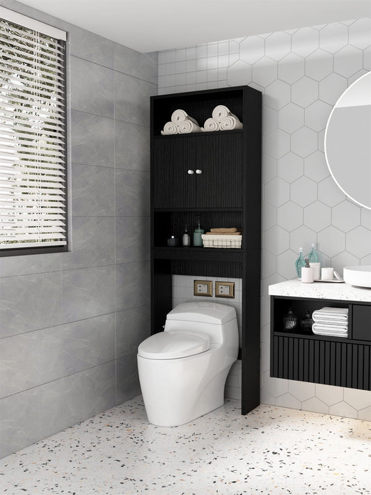 Home Bathroom Shelf Over-The-Toilet, Bathroom Spacesaver, Bathroom, Tollilet Storage Cabine