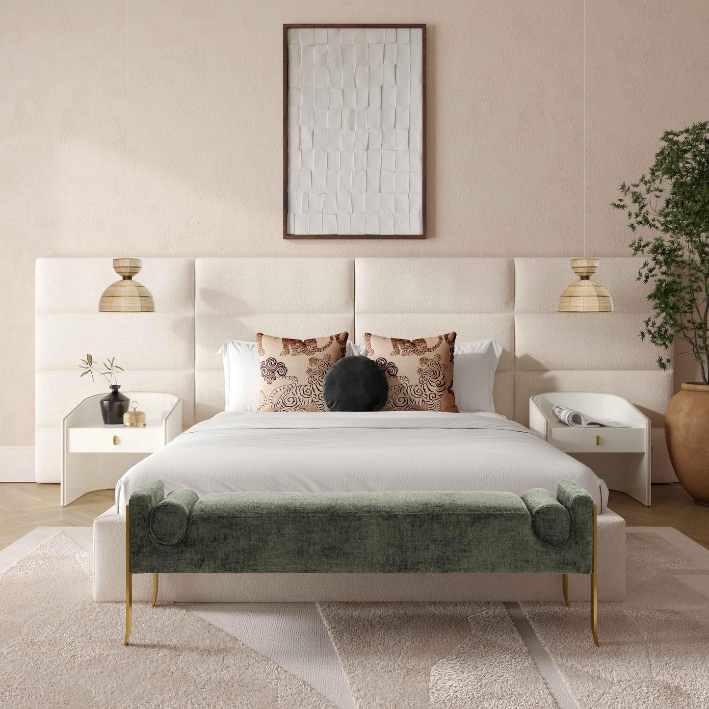 Eliana - Boucle Bed With Wings