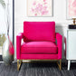 Avery - Velvet Chair With Polished Gold Base