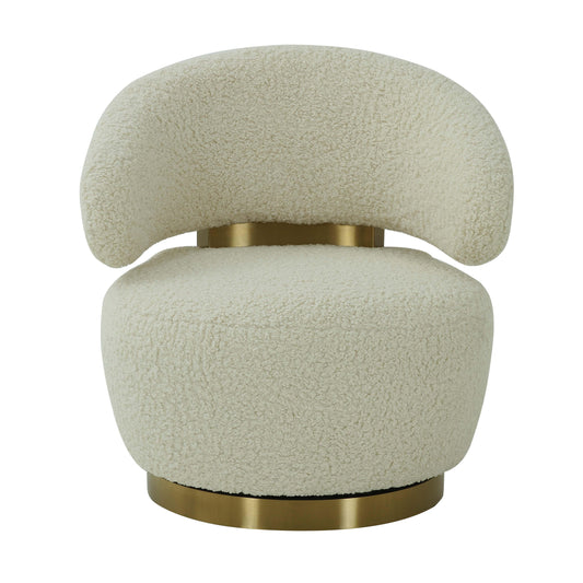 Austin - Faux Shearling Chair - Beige