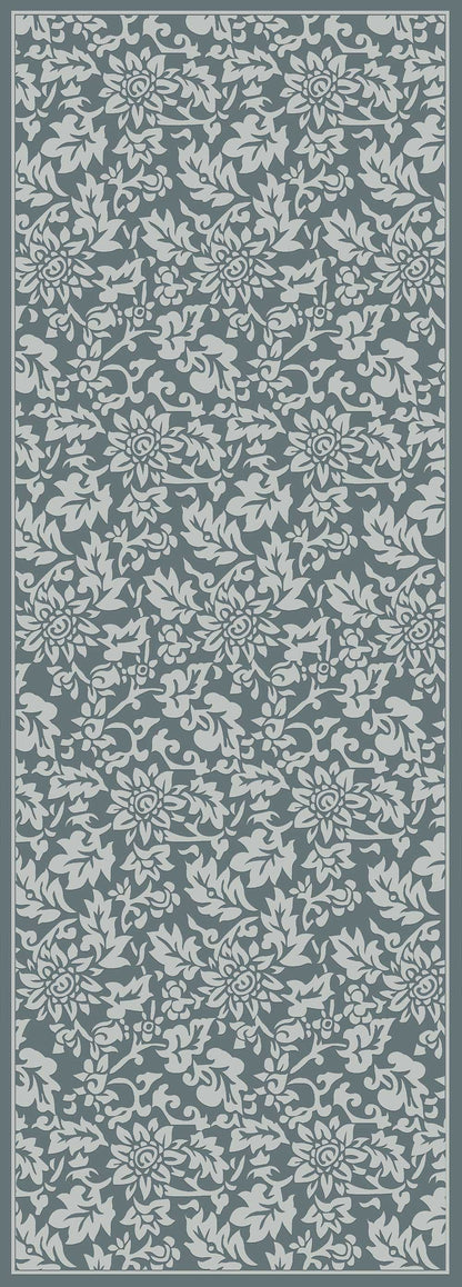 Macau - Non - Slip Accent Rug, Floral Charm