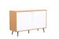 Carlotta - Storage Console Cabinet Table - Light Brown And White