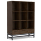 Banting - 9 Cube Bookcase With Drawers - Walnut Brown