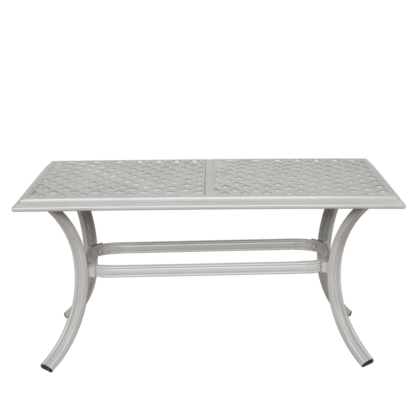 22X42" Patio Standard Coffee Table - Ashen Wheat