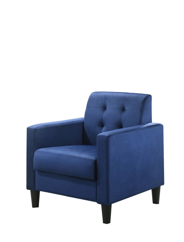 Hale - Velvet Accent Armchair With Tufting