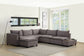 Madison - Modular Sectional Sofa Chaise With USB Storage Console Table