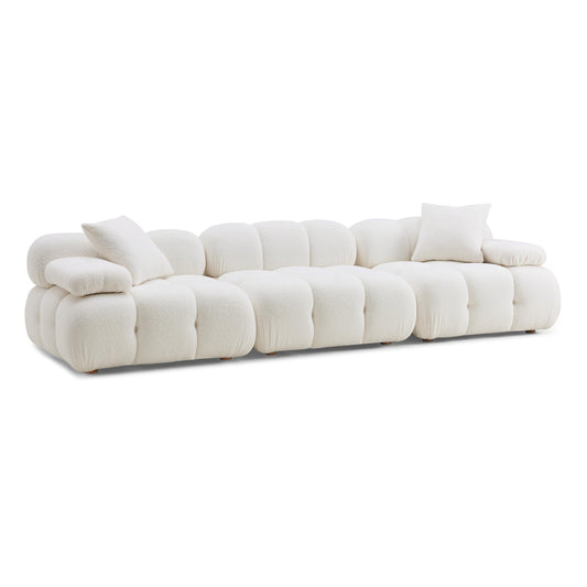 Calliope - Vegan Shearling Modular Sofa - Cream