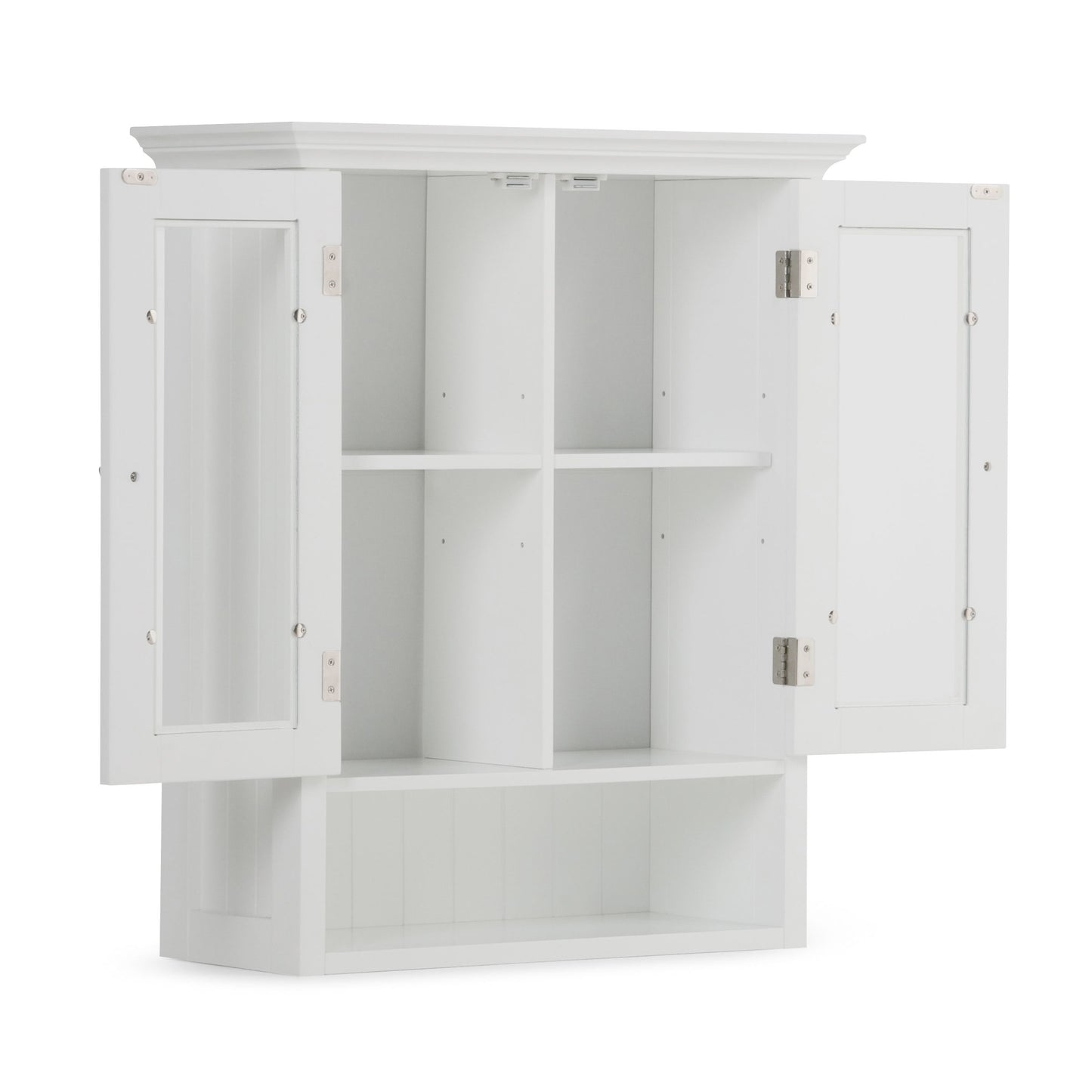 Acadian - Double Door Wall Cabinet - Pure White