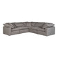 Terra - Condo Classic L Modular Sectional Livesmart Fabric - Light Gray