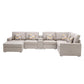 Nolan - 7 Piece Sectional Sofa With Pillows And Interchangeable Legs