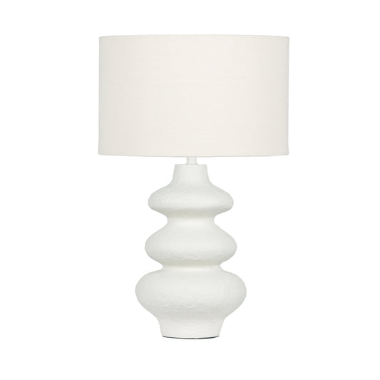 Riviera - Textured Table Lamp - Cream